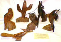 Desert ironwood carvings