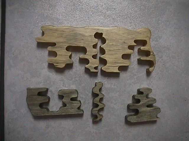 triple wavy puzzle-standing